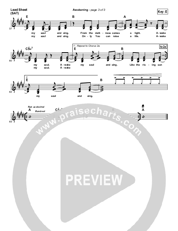 Awakening Lead (SAT) (Hillsong UNITED)