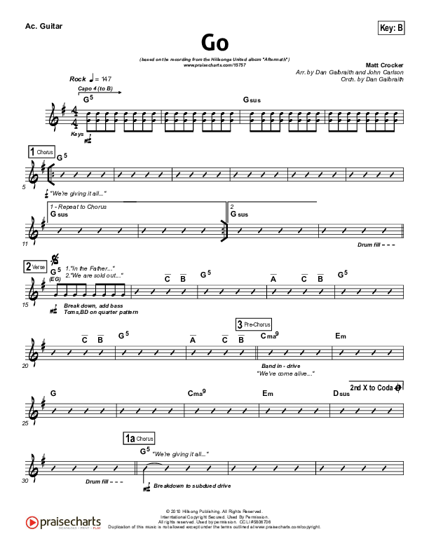 Go Acoustic Guitar (Hillsong UNITED)