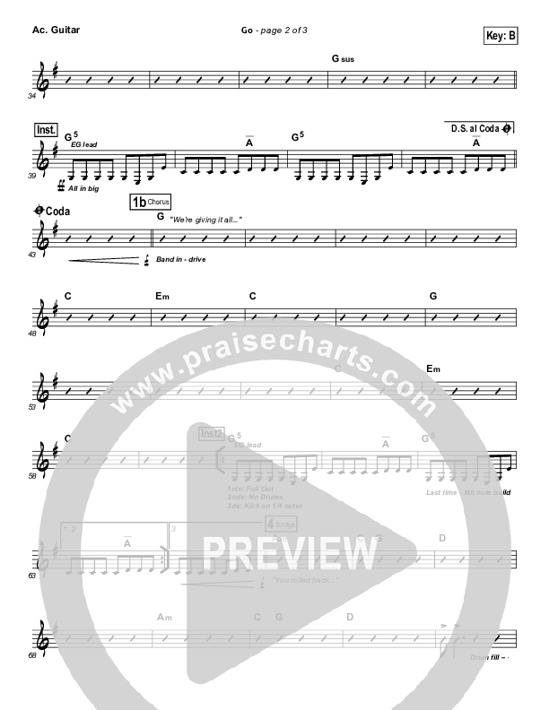 Go Acoustic Guitar (Hillsong UNITED)