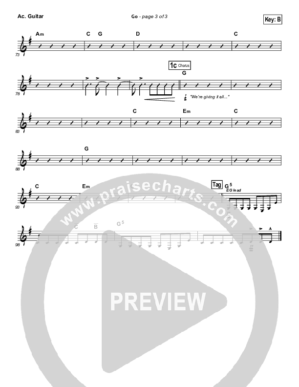 Go Acoustic Guitar (Hillsong UNITED)