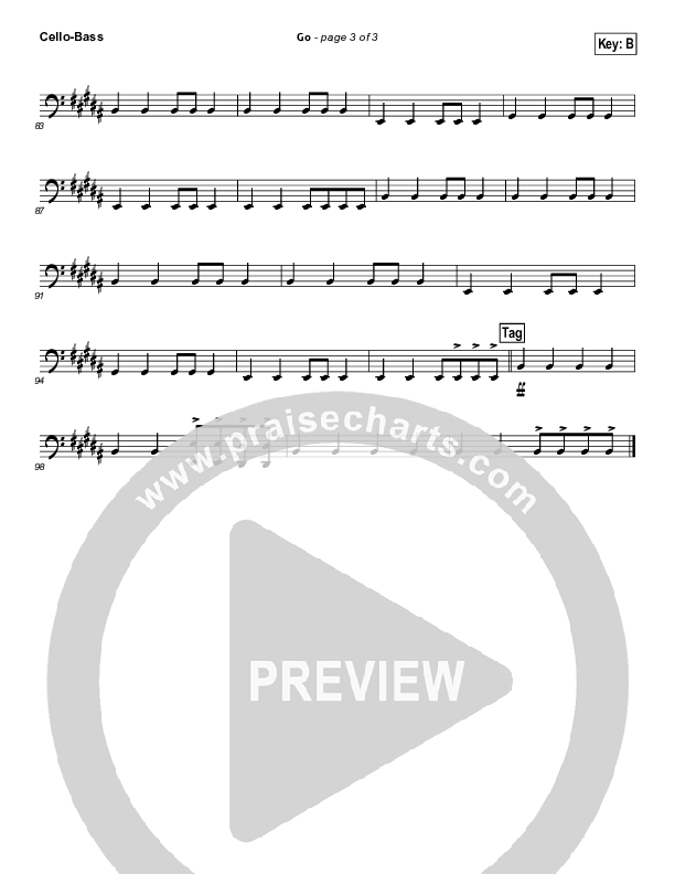 Go Cello/Bass (Hillsong UNITED)