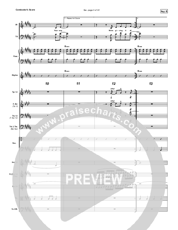 Go Conductor's Score (Hillsong UNITED)