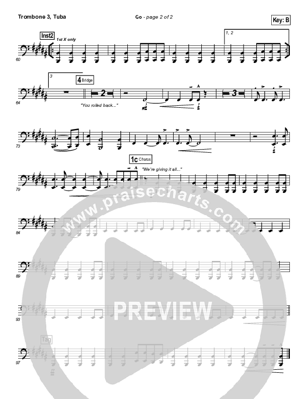 Go Trombone 3/Tuba (Hillsong UNITED)
