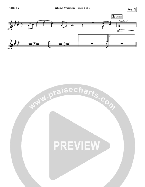 Like An Avalanche Brass Pack (Hillsong UNITED)