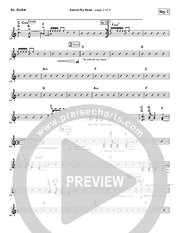 Search My Heart Acoustic Guitar (Hillsong UNITED)