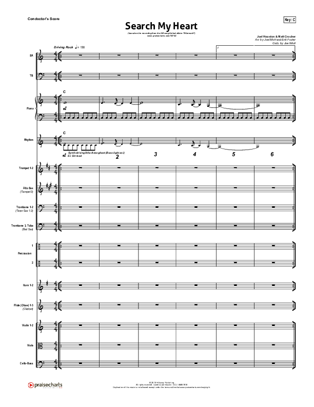 Search My Heart Conductor's Score (Hillsong UNITED)