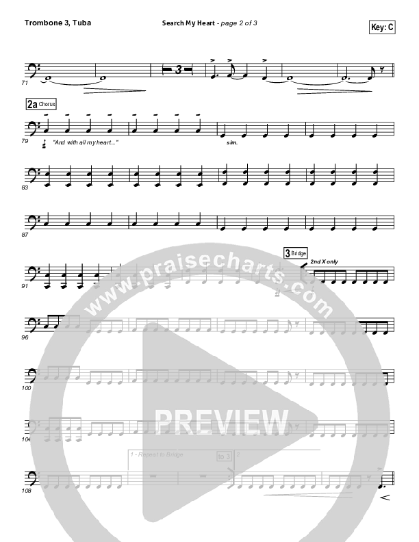Search My Heart Trombone 3/Tuba (Hillsong UNITED)