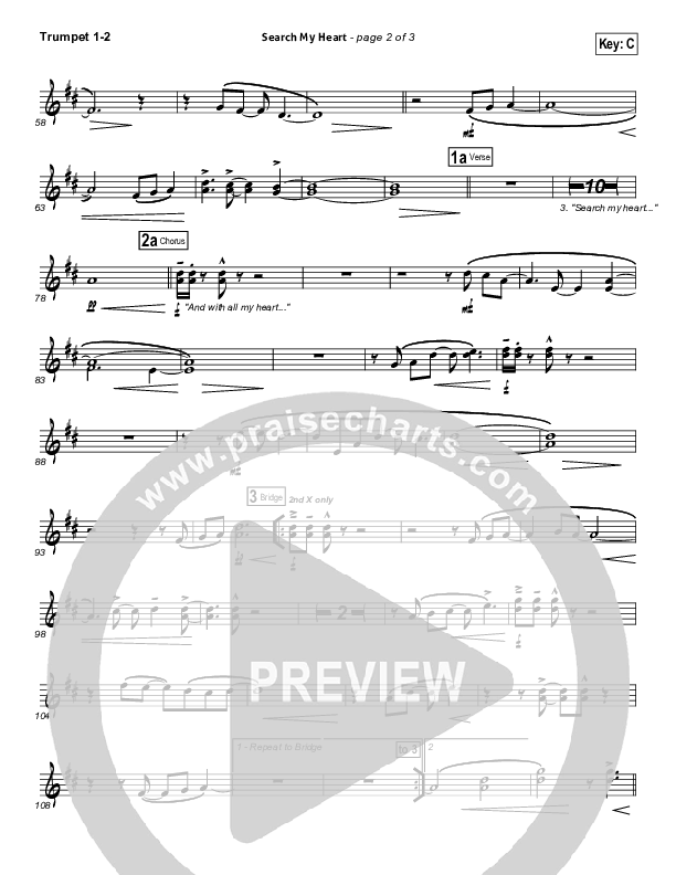 Search My Heart Trumpet 1,2 (Hillsong UNITED)