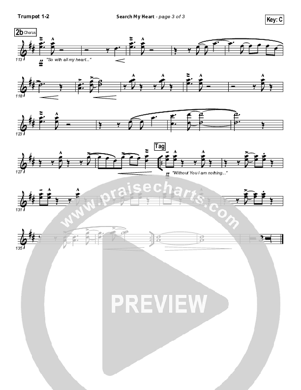 Search My Heart Trumpet 1,2 (Hillsong UNITED)