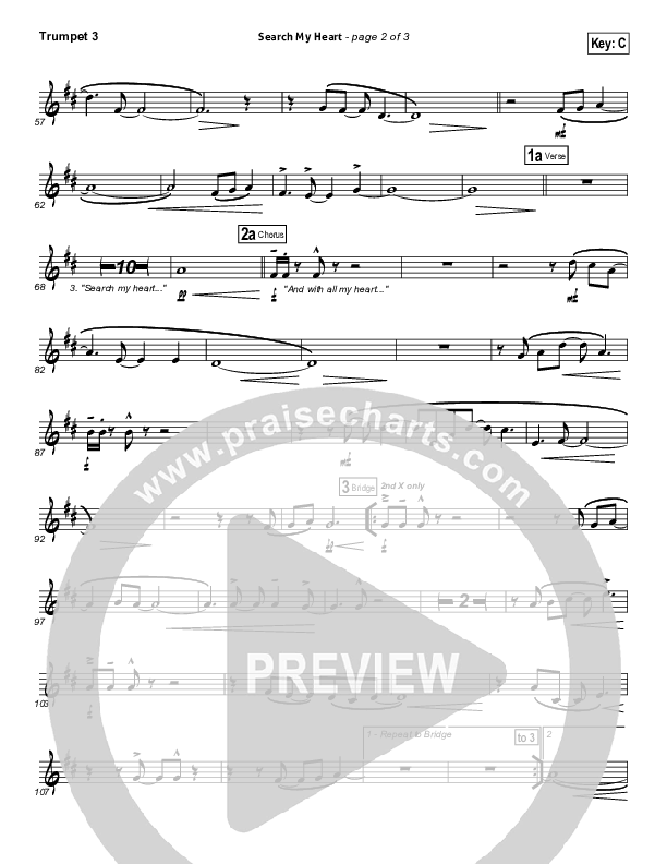 Search My Heart Trumpet 3 (Hillsong UNITED)