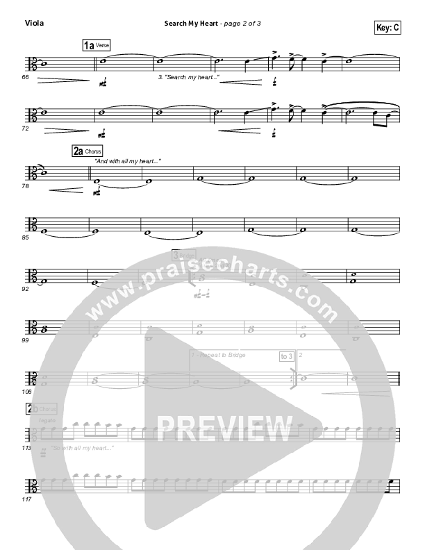 Search My Heart Viola (Hillsong UNITED)