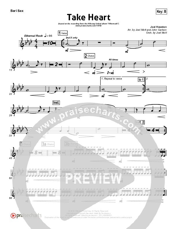 Take Heart Bari Sax (Hillsong UNITED)
