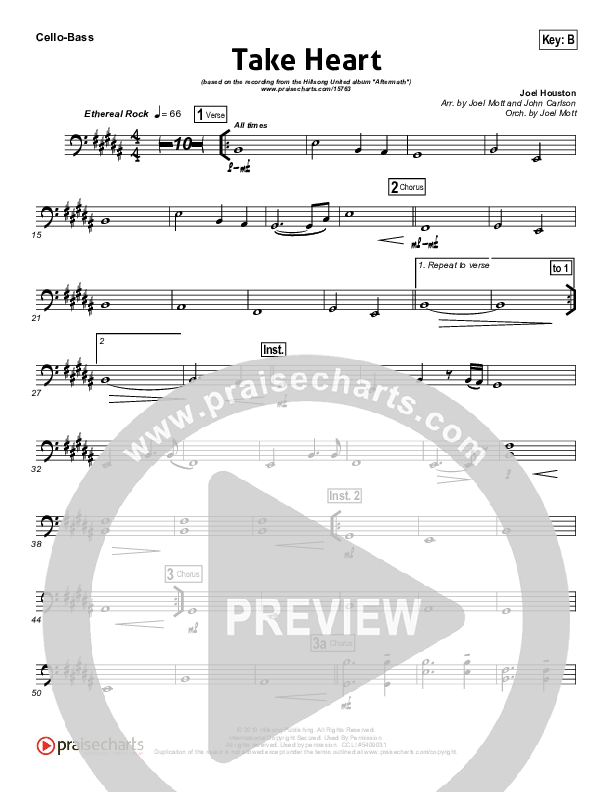 Take Heart Cello/Bass (Hillsong UNITED)