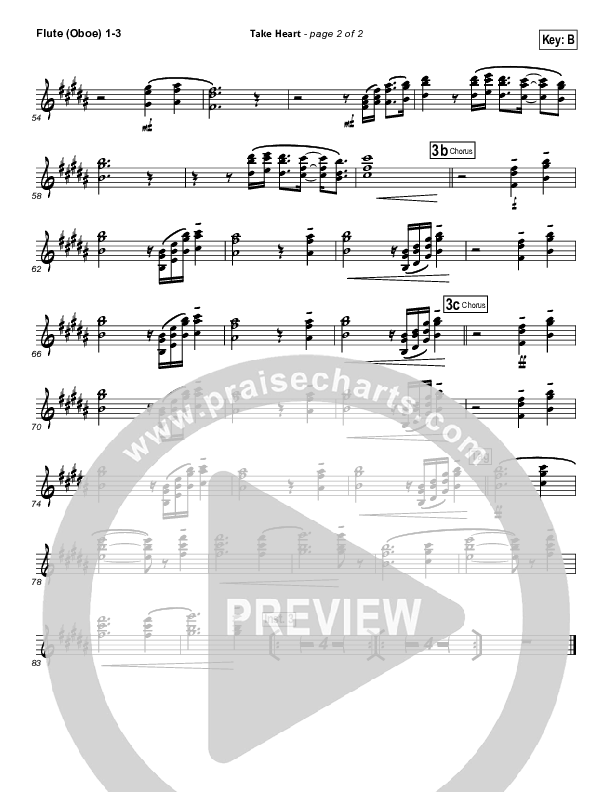 Take Heart Flute/Oboe 1/2/3 (Hillsong UNITED)