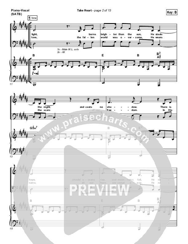 Take Heart Piano/Vocal (Hillsong UNITED)