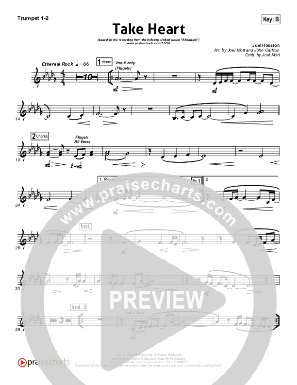 Take Heart Trumpet 1,2 (Hillsong UNITED)