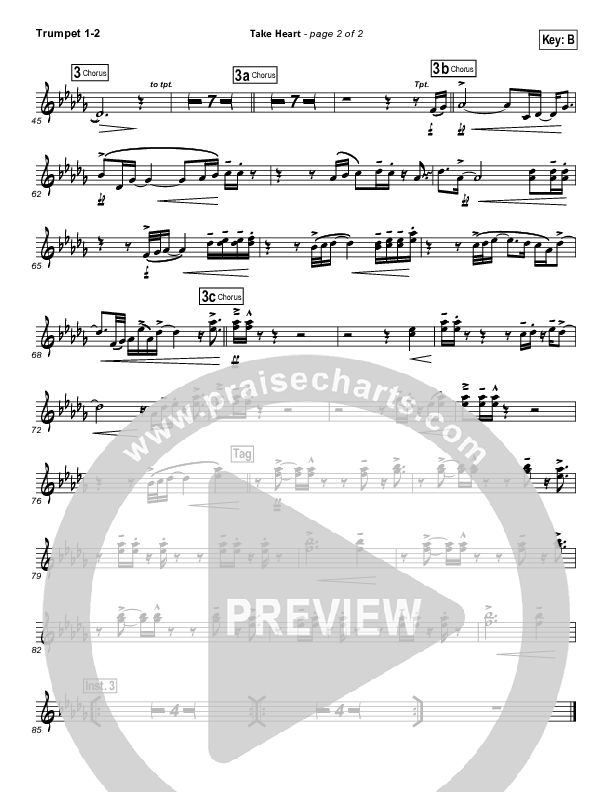 Take Heart Trumpet 1,2 (Hillsong UNITED)
