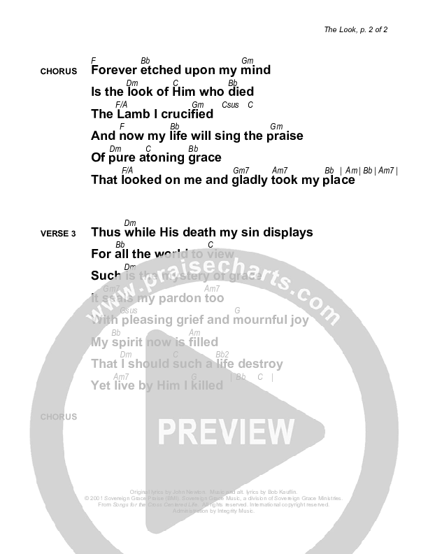 The Look Chords & Lyrics (Sovereign Grace)