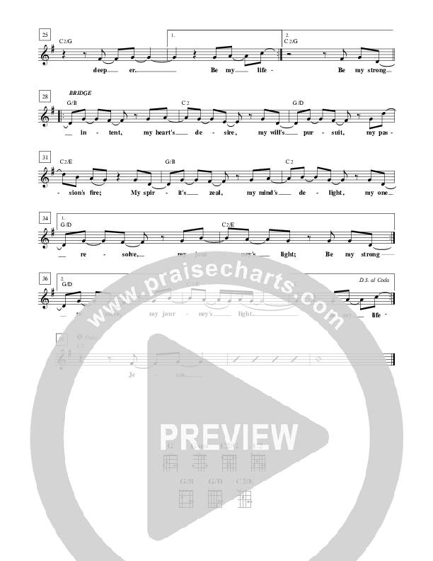 Lifelong Passion Lead Sheet (Brian Doerksen)