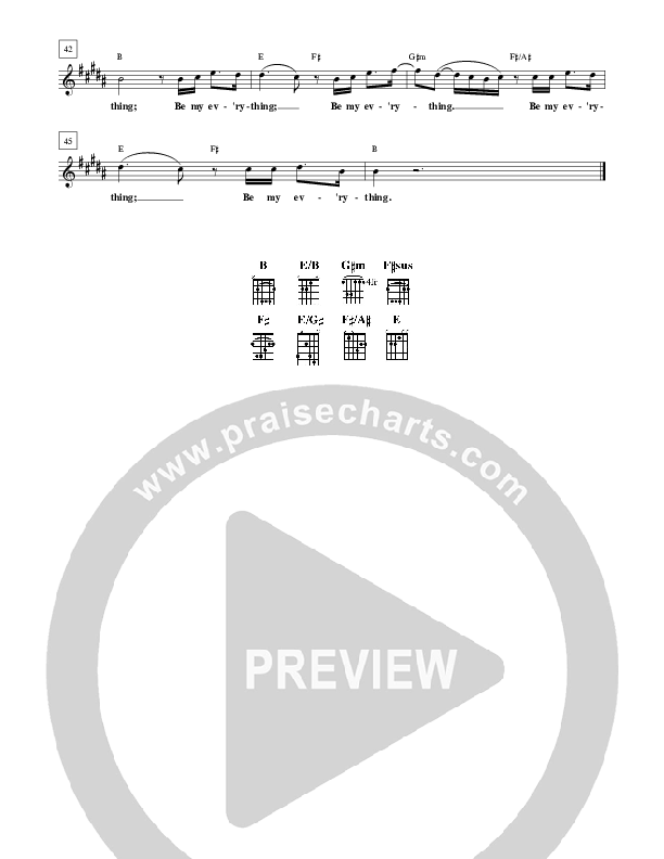 Everything Lead Sheet (Brian Doerksen)