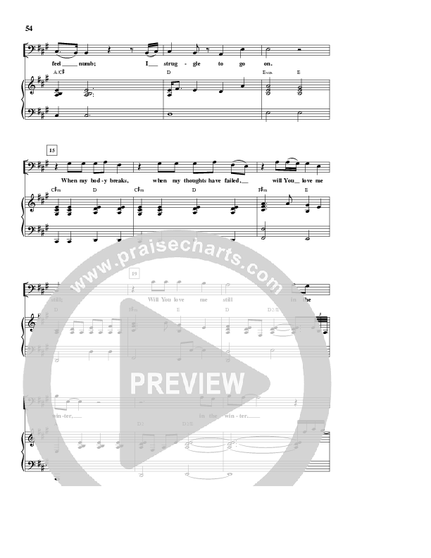 Will You Love Me In The Winter Lead & Piano (Brian Doerksen)