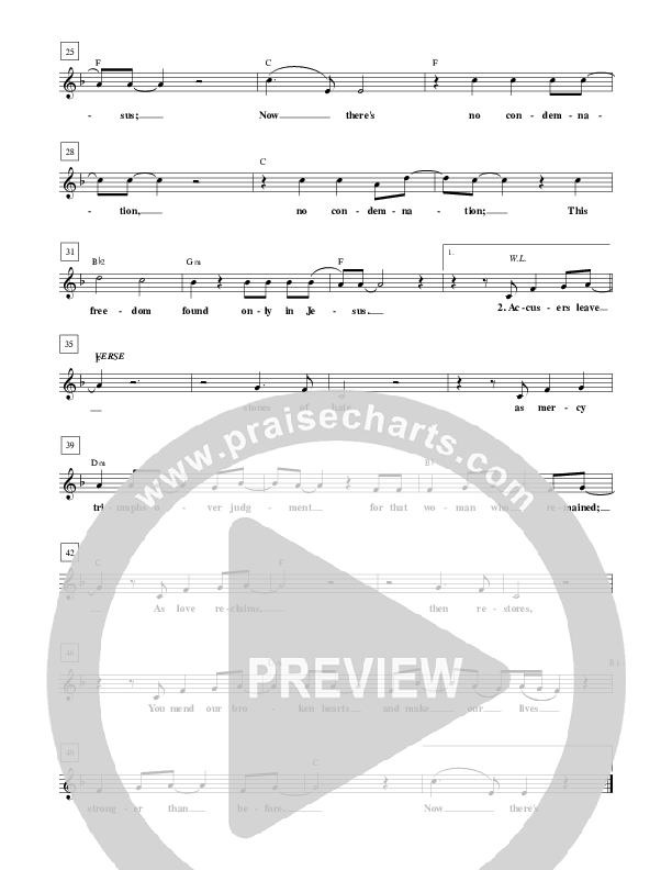 No Condemnation Lead Sheet (Brian Doerksen)