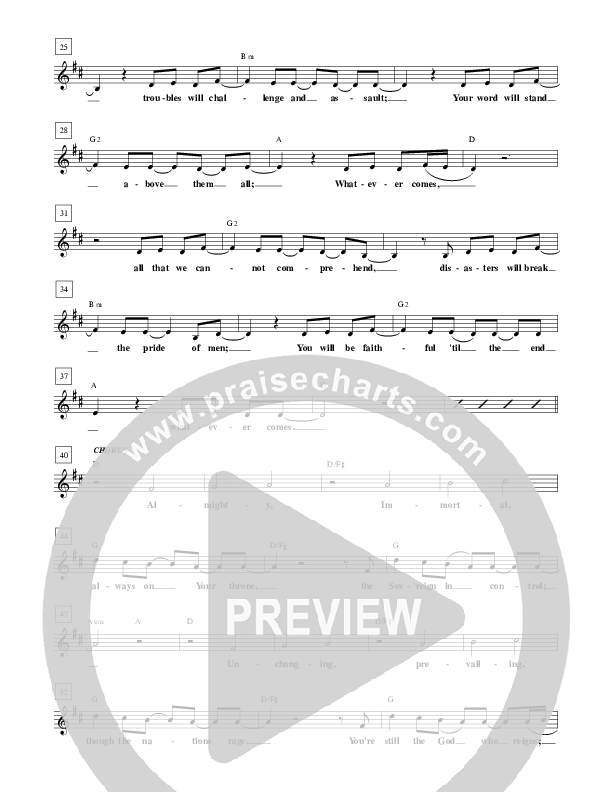 Whatever Comes Lead Sheet (Brian Doerksen)