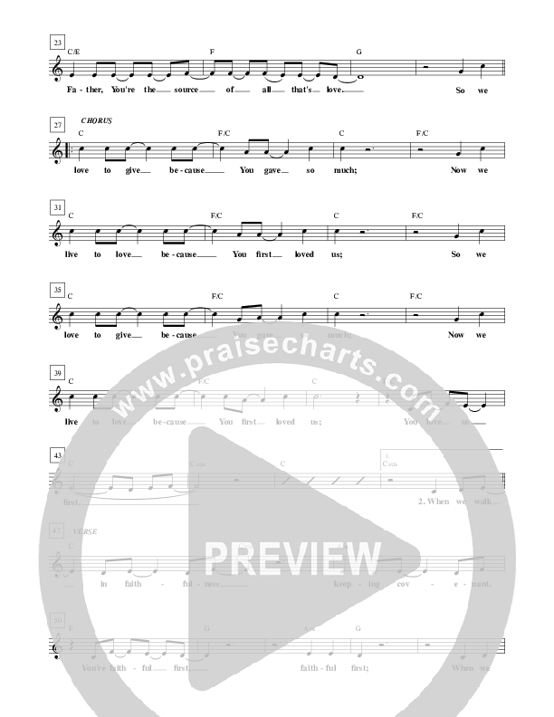 First Lead Sheet (Brian Doerksen)