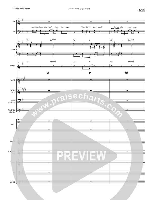 You Are More Conductor's Score (Tenth Avenue North)