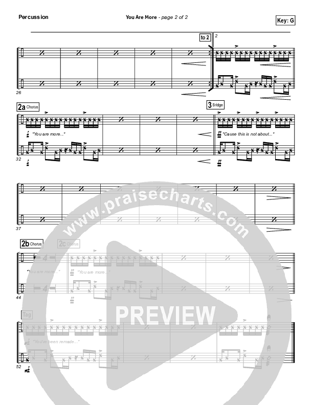 You Are More Percussion (Tenth Avenue North)