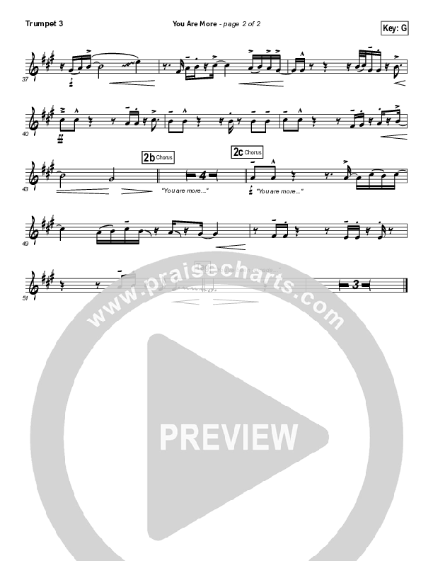 You Are More Trumpet 3 (Tenth Avenue North)