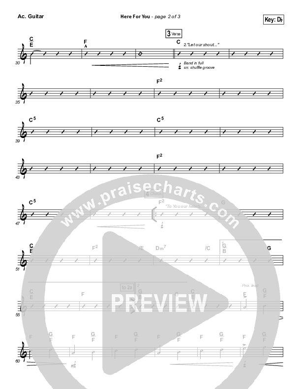 Here For You Acoustic Guitar (Chris Tomlin)