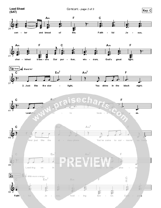 Constant Lead Sheet (Charlie Hall / Passion)