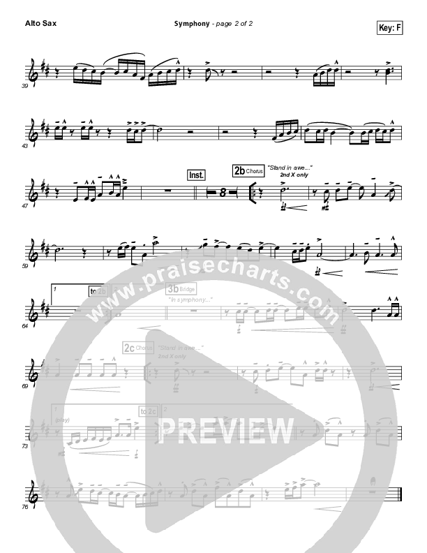 Symphony Alto Sax (Chris Tomlin / Passion)