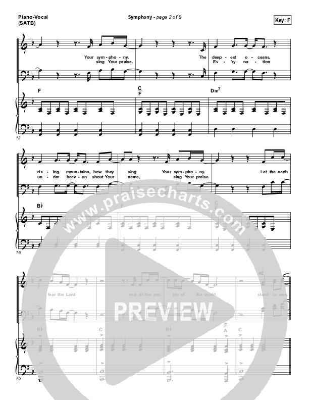 Symphony Piano/Vocal (Chris Tomlin / Passion)