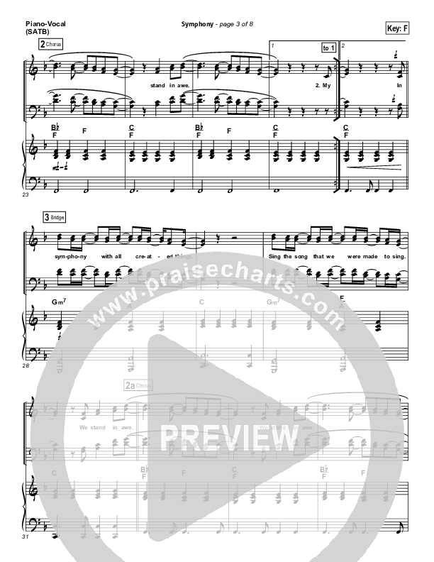 Symphony Piano/Vocal (SATB) (Chris Tomlin / Passion)