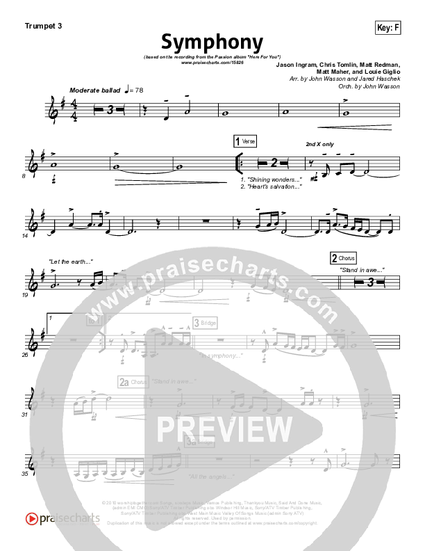 Symphony Trumpet 3 (Chris Tomlin / Passion)