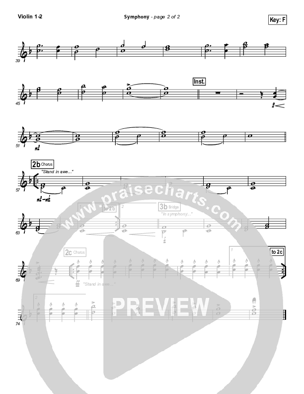 Symphony Violin 1/2 (Chris Tomlin / Passion)