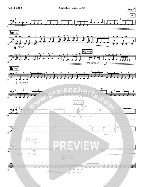 Spirit Fall Cello/Bass (Chris Tomlin / Passion)