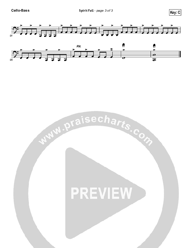 Spirit Fall Cello/Bass (Chris Tomlin / Passion)