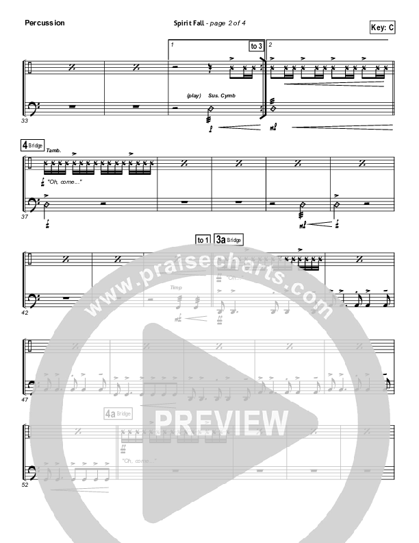 Spirit Fall Percussion (Chris Tomlin / Passion)