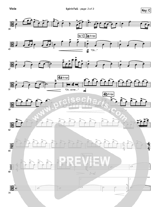 Spirit Fall Viola (Chris Tomlin / Passion)