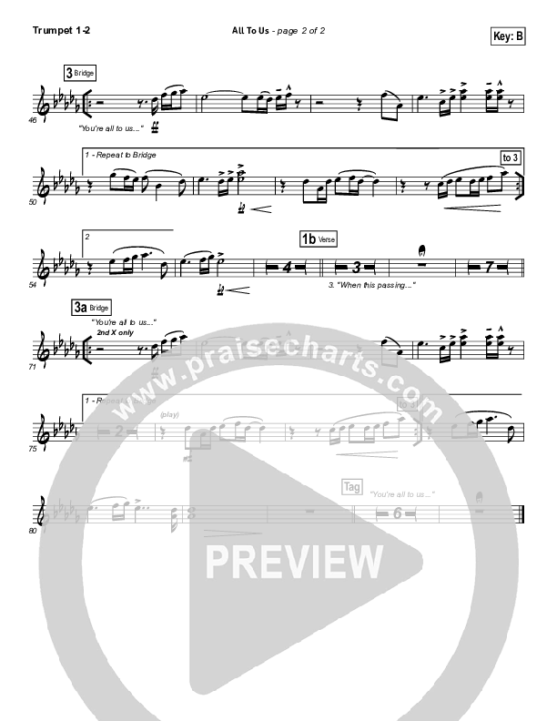 All To Us Trumpet 1,2 (Chris Tomlin / Passion)
