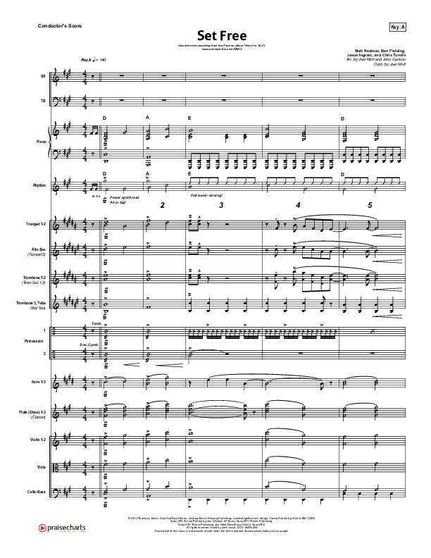 Set Free Orchestration (Chris Tomlin / Matt Redman / Passion)