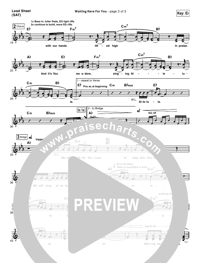 Waiting Here For You Orchestration Christy Nockels Passion Praisecharts