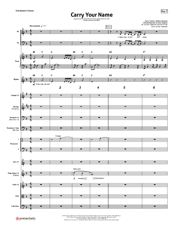 Carry Your Name Conductor's Score (Christy Nockels / Passion)