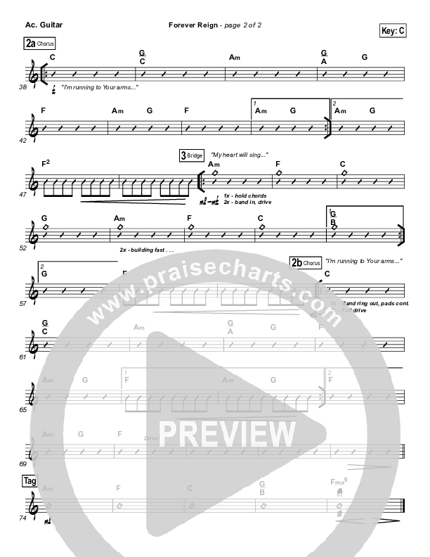 Forever Reign Acoustic Guitar (Kristian Stanfill / Passion)