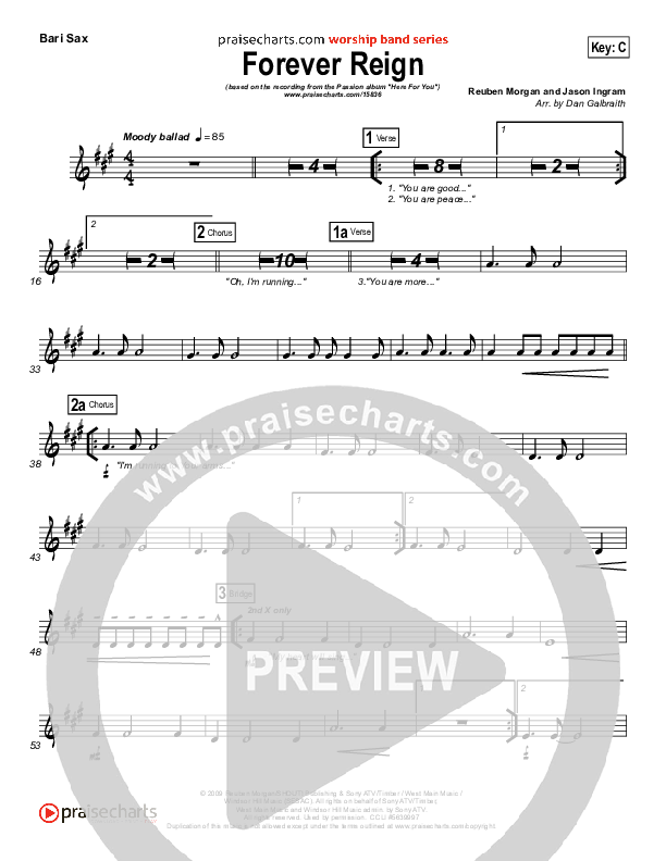 Forever Reign Bari Sax (Kristian Stanfill / Passion)