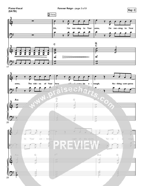 Forever Reign Piano/Vocal & Lead (Kristian Stanfill / Passion)