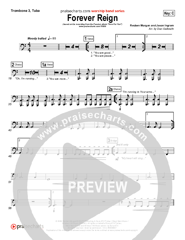 Forever Reign Trombone 3/Tuba (Kristian Stanfill / Passion)